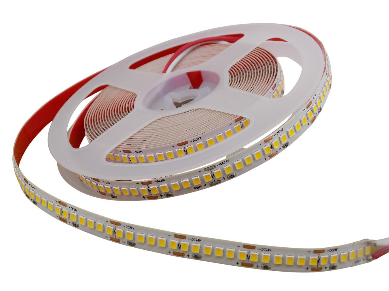 Светодиодная лента 24В -  240Led/м -  22Вт/м белая 2700К