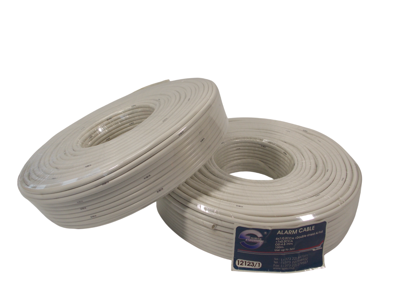 Сигнальный кабель - alarm 6 / 7 х 0.2мм ССА / экранированный / 100 метров