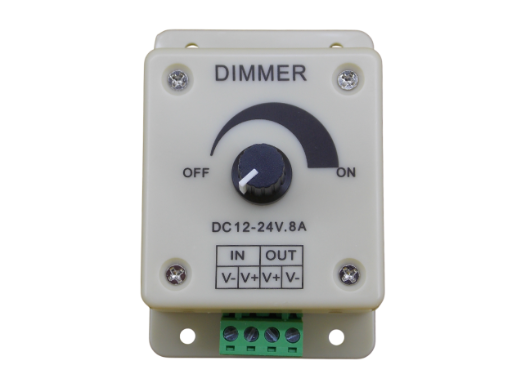   Диммер для светодиодной ленты  12/24В - 8A с ручной регулировкой