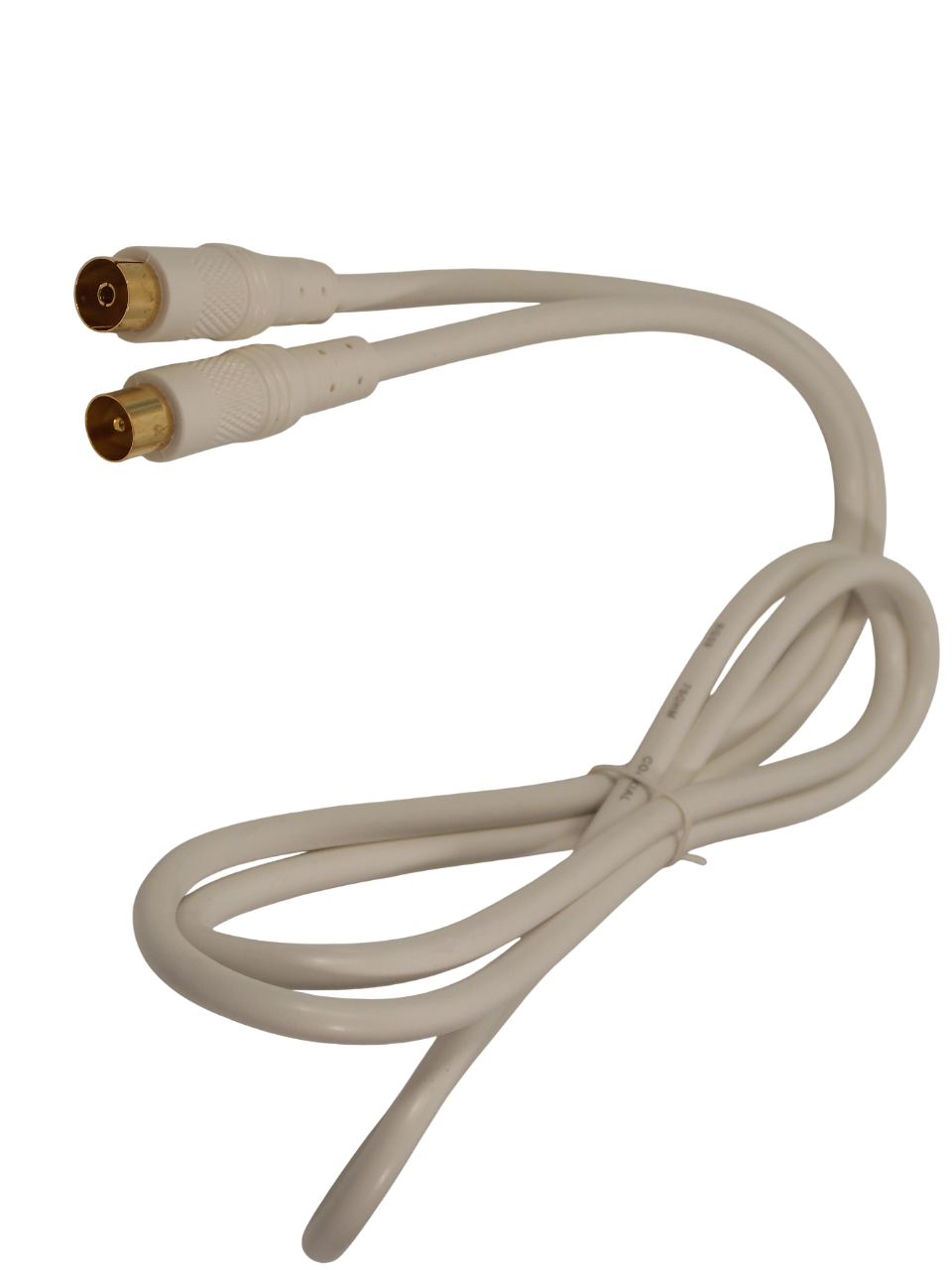 Шнур ТВ штекер на ТВ гнездо / 1.8 метра / черный  