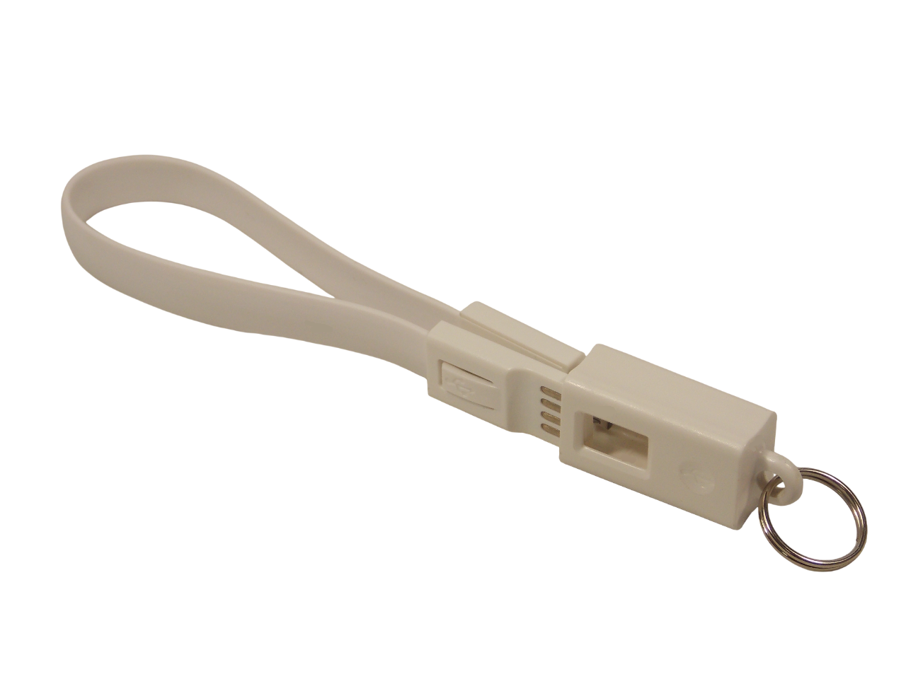 Шнур USB - А штекер на  micro USB штекер / 20 см / белый