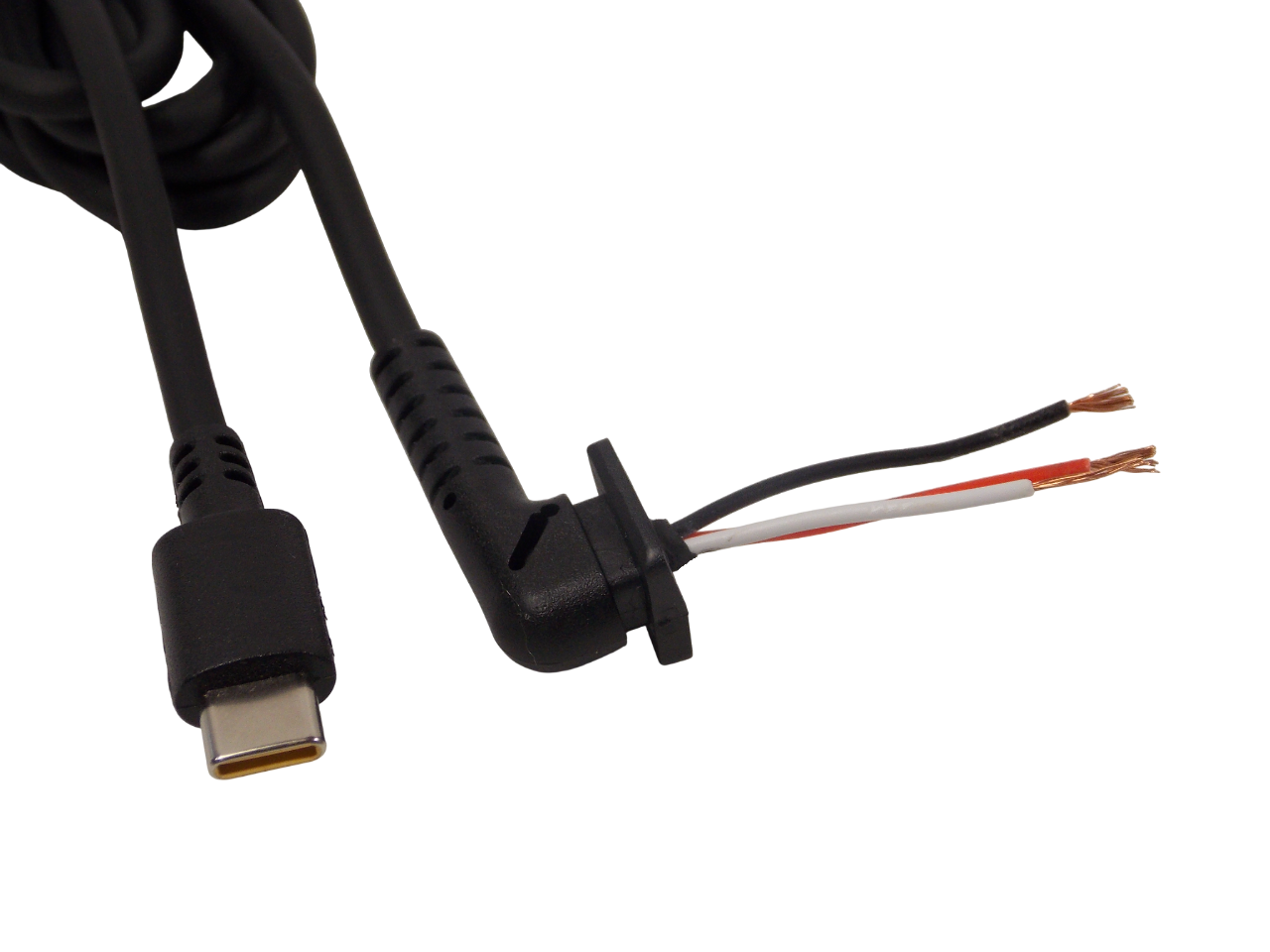 Шнур питания под пайку Type - C  для ноутбука / планшета / нетбука /1.5 метра / черный