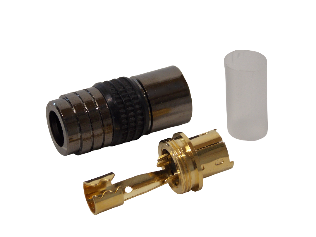 Штекер S - Video 4pin  металл / позолоченный