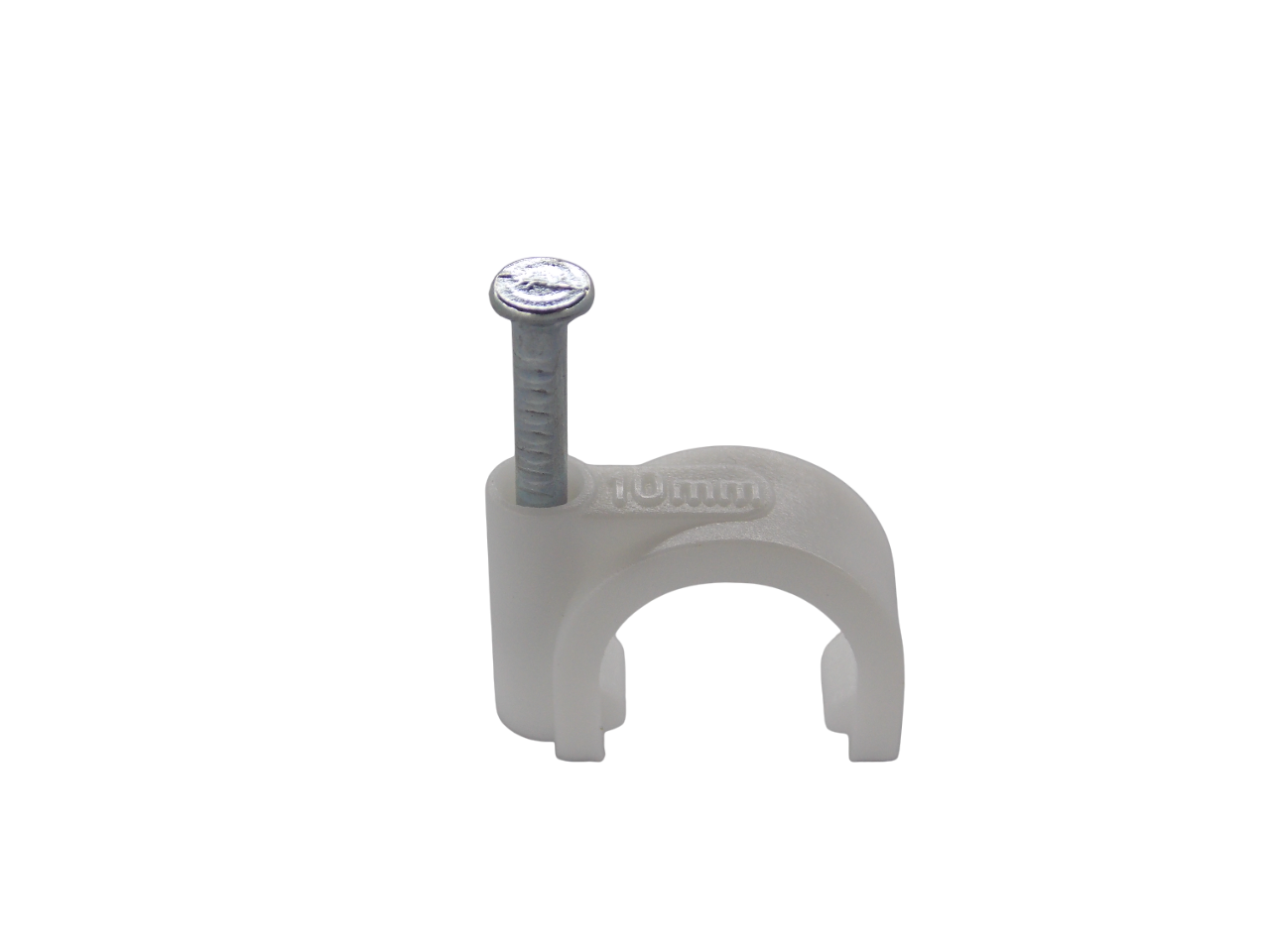 Крепёж для кабеля круглый 10мм / 100 штук