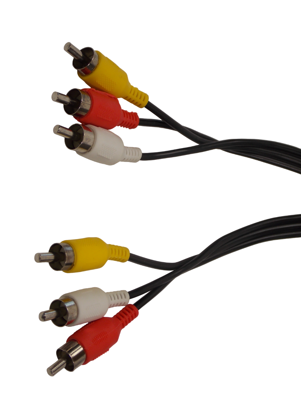 Шнур 3 х RCA  на  3 х RCA  /  5 метров / черный