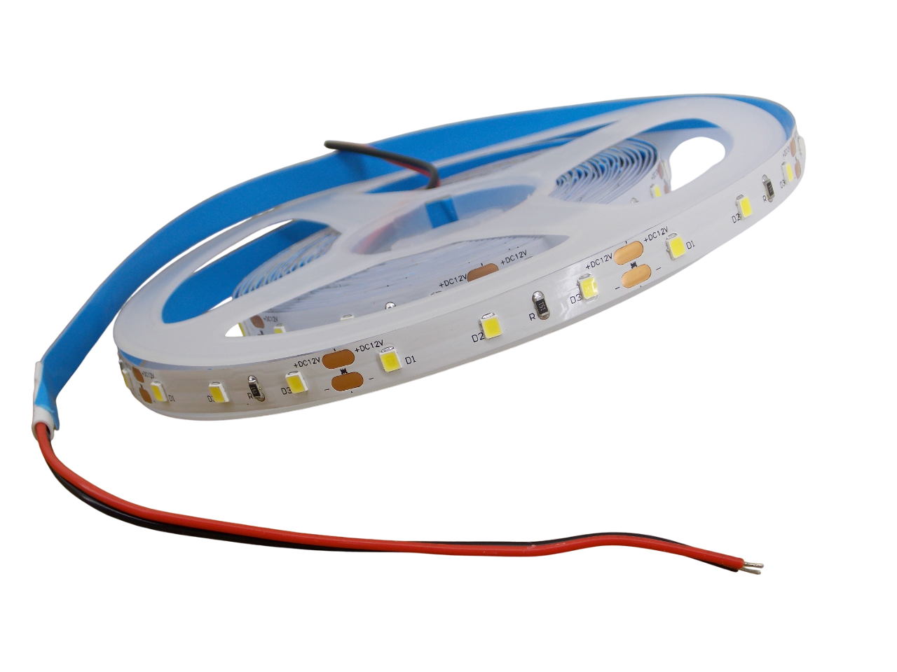 Светодиодная лента 12В -  60Led/м -  4.8Вт/м белая 6000К