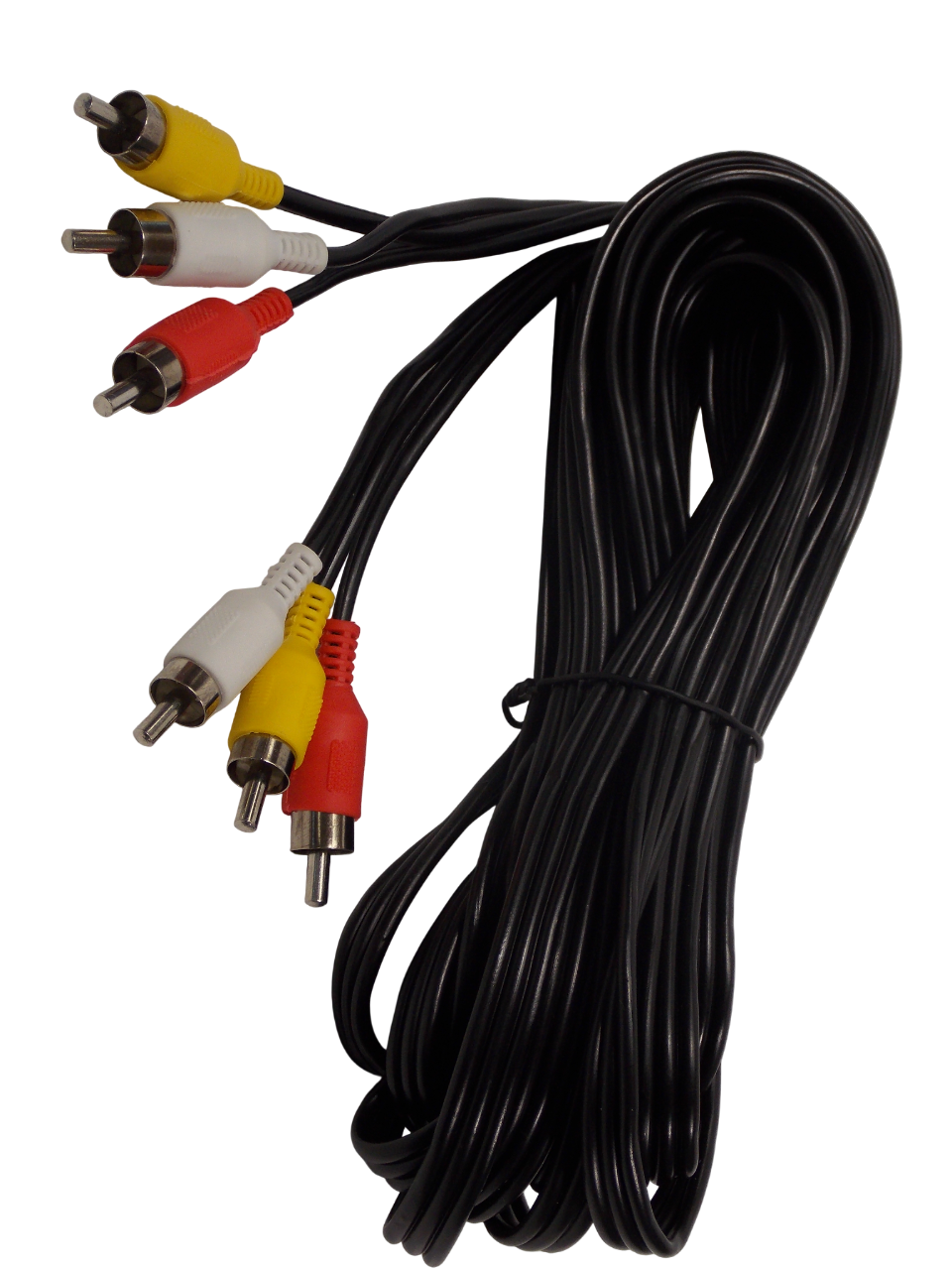 Шнур 3 х RCA  на  3 х RCA  /  5 метров / черный