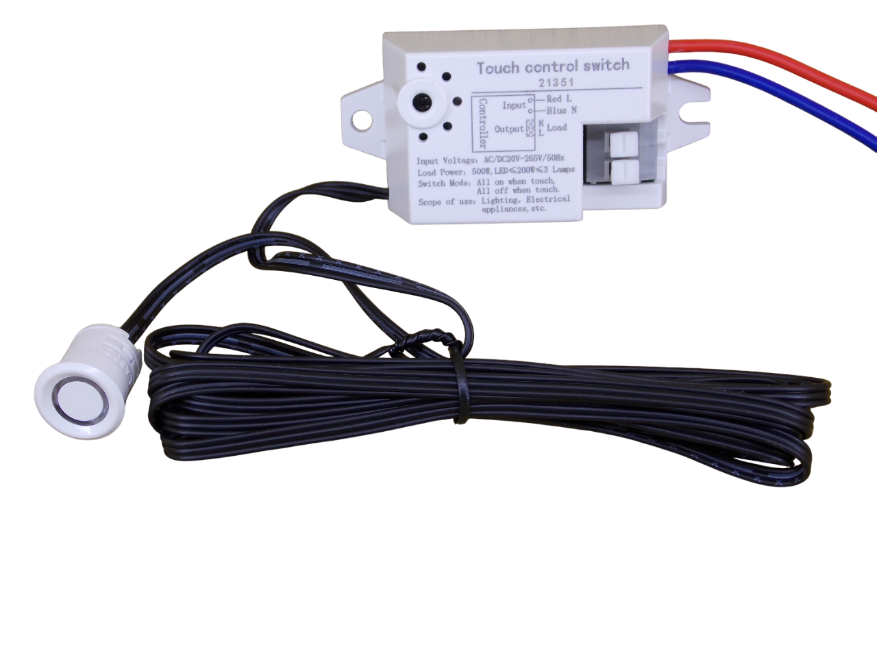 Сенсорный выключатель  мебельный 220В контактный 