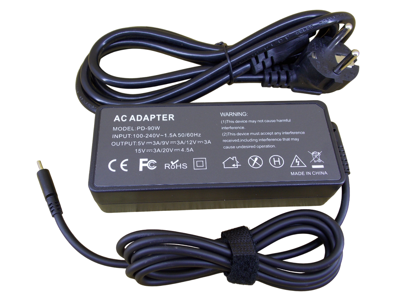 Блок питания для HP 20В - 4.5А - 90Вт разъем Type-C