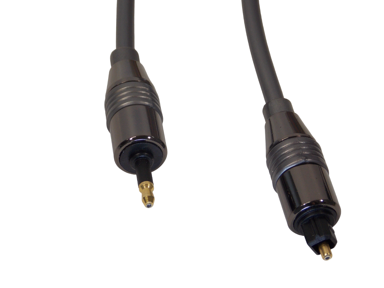 Шнур  оптический Toslink - Mini Plug / 5 мм / 1.8 метра