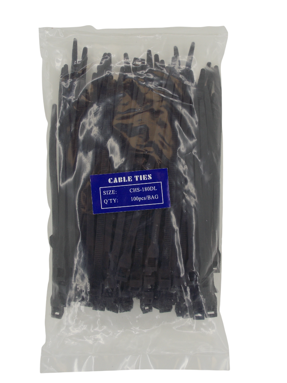 Кабельные стяжки нейлоновые  6х180мм двойной замок / 100 штук