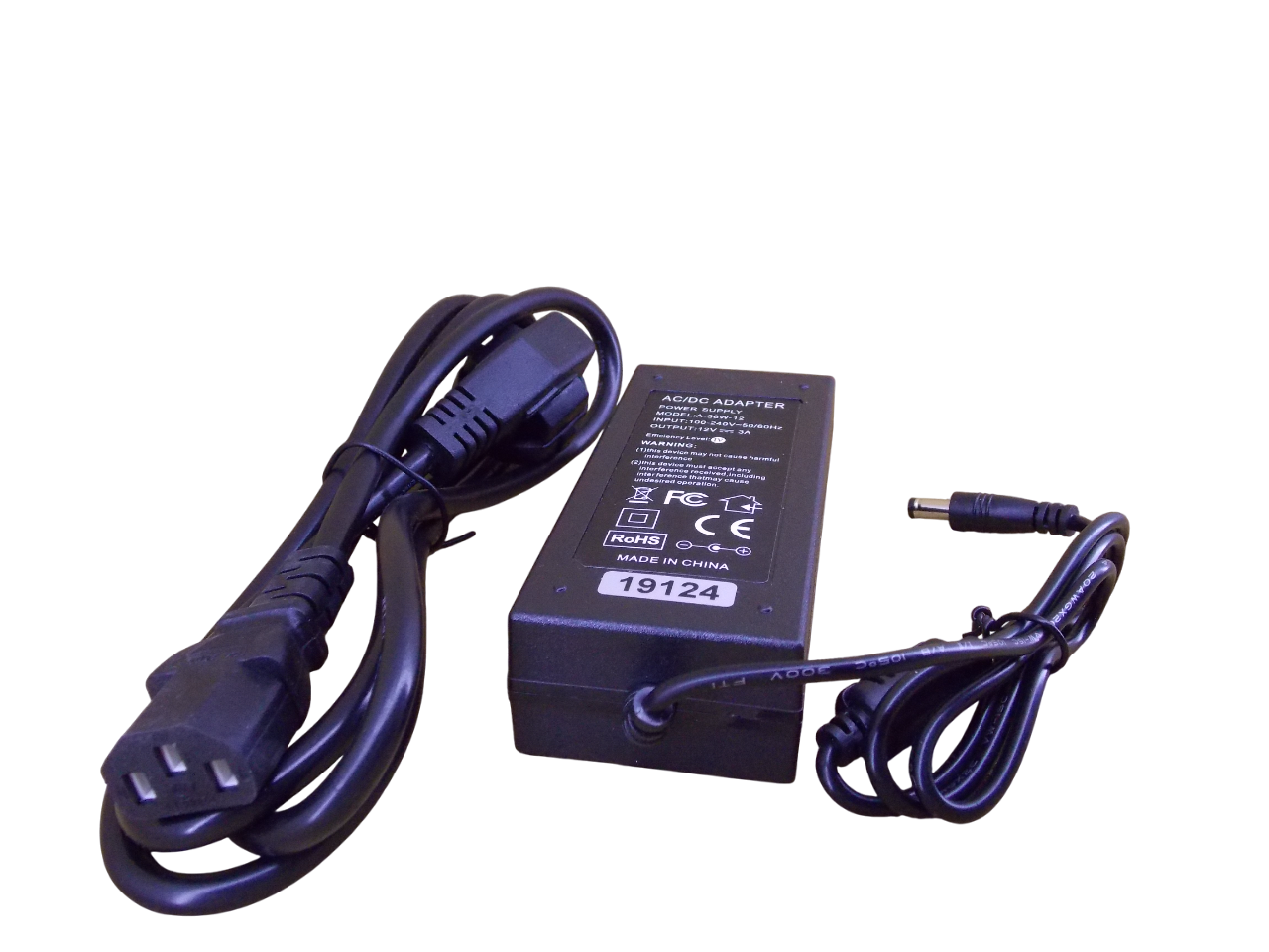 Блок питания 12В - 3А - 36Вт  размер штекера 5.5*2.5мм