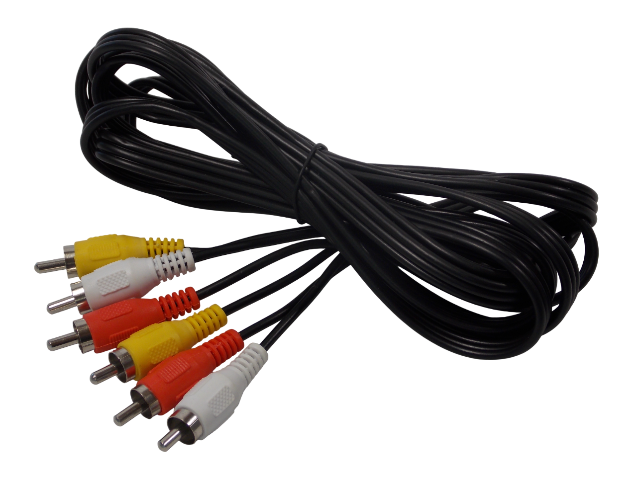 Шнур 3 х RCA на 3 х RCA  / 2.5 метра / черный 