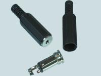 Гнездо 2,5 стерео на кабель пластик