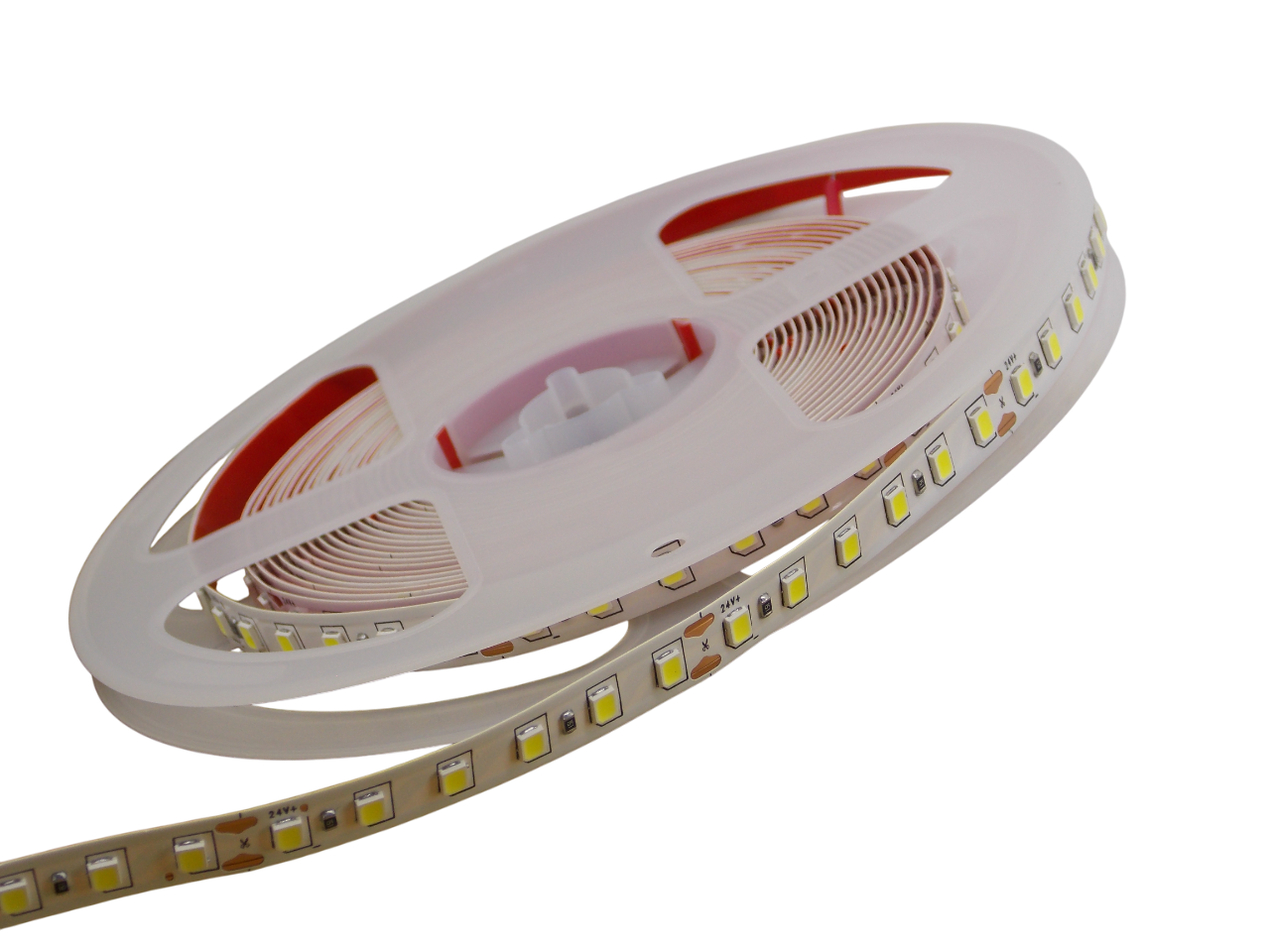 Светодиодная лента 24В -  120Led/м 12Вт/м белая 6000К