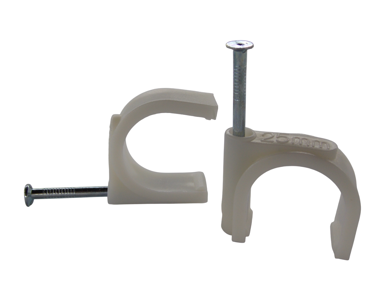 Крепеж  для  кабеля  круглый 25мм / 25 штук