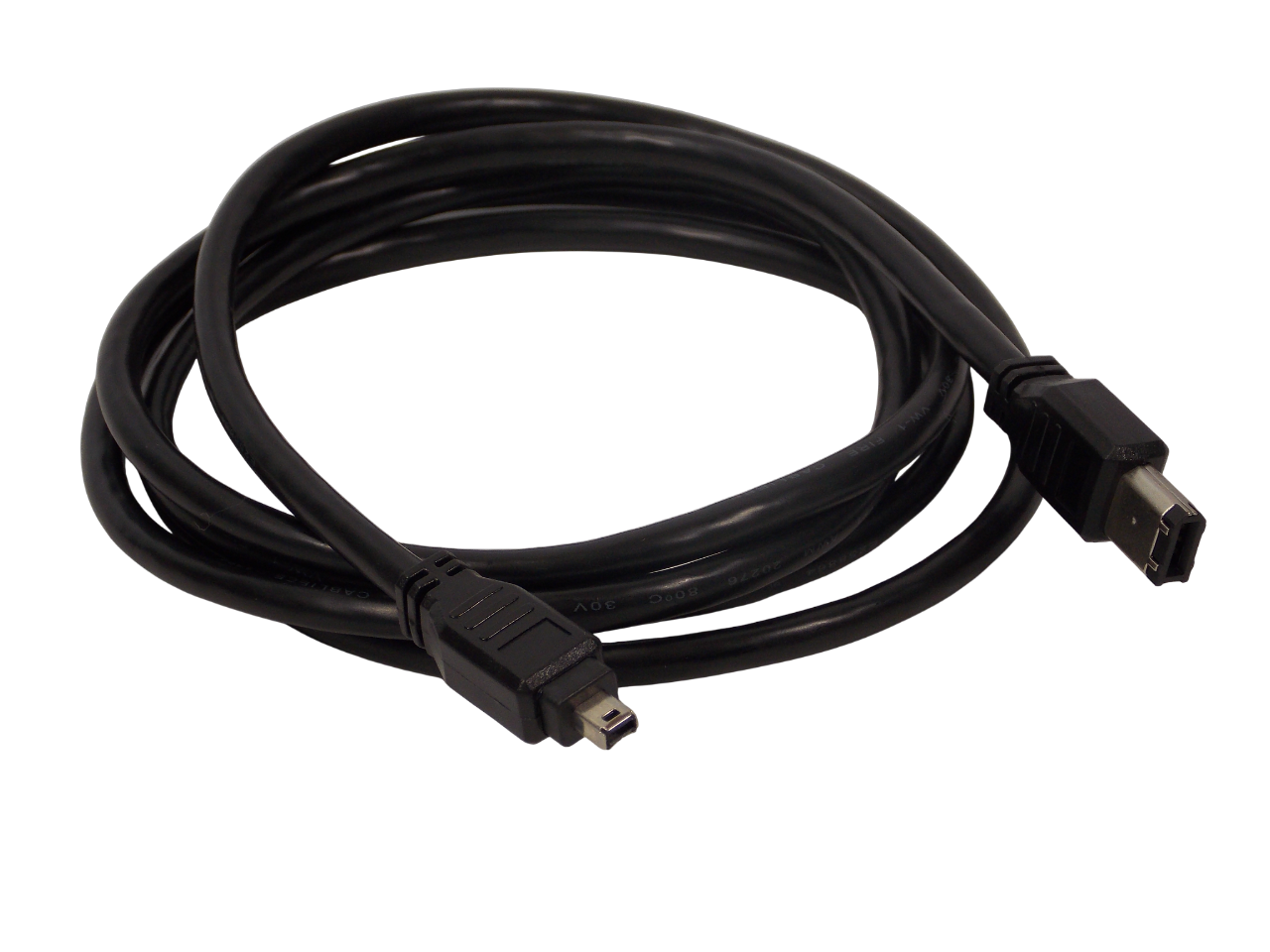 Шнур FireWire  IEEE1394 6pin на 4pin / 1.8 метра / черный
