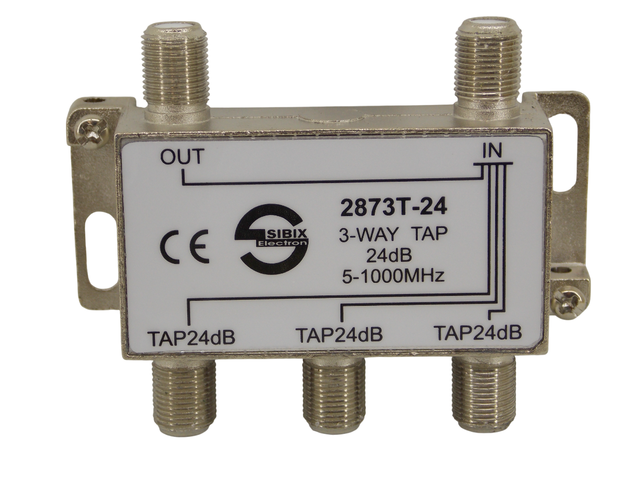 Телевизионный антенный сплиттер ТАР на 3 выхода под F- разъем 24 дБ