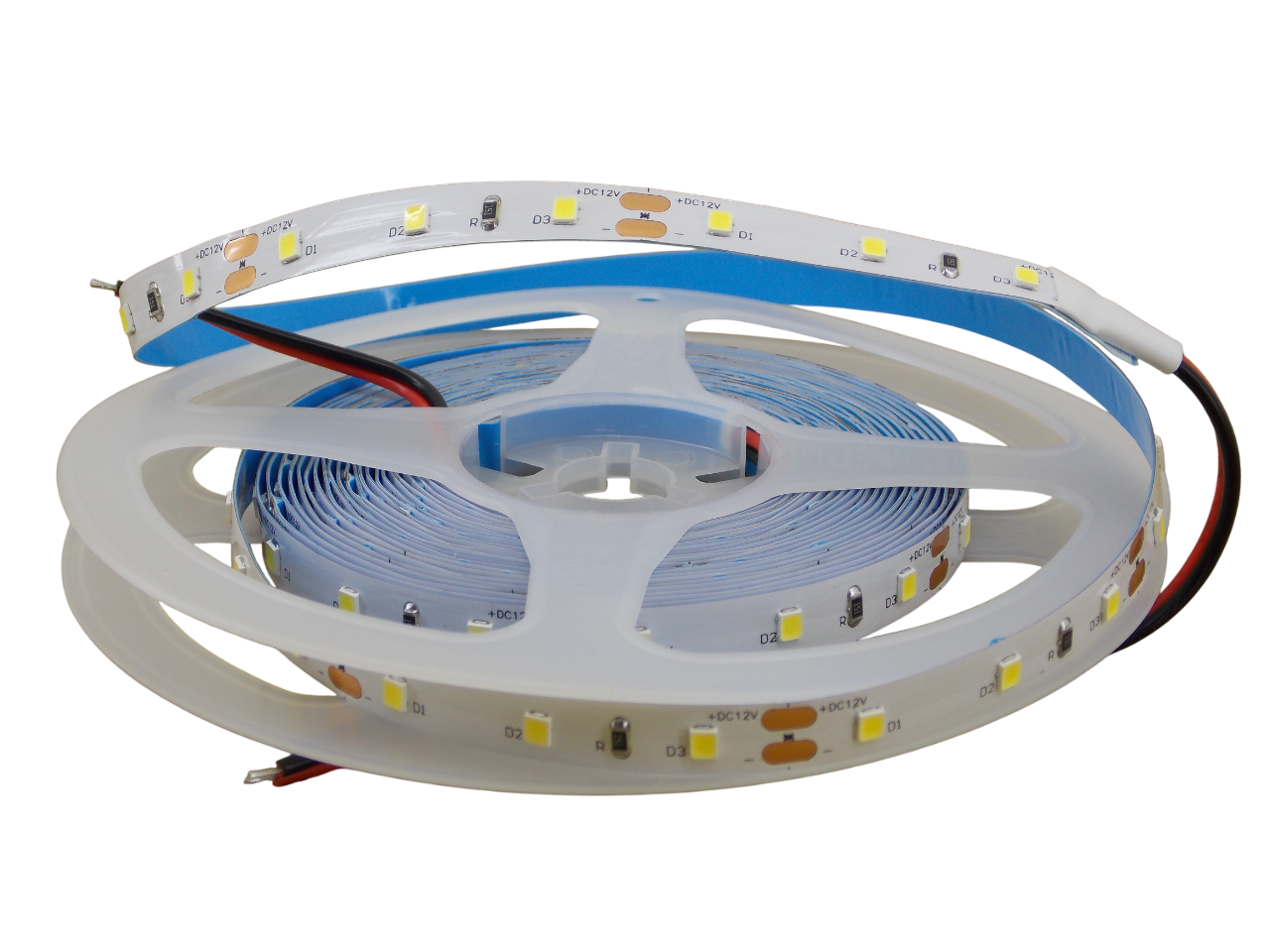 Светодиодная лента 12В -  60Led/м -  4.8Вт/м белая 6000К