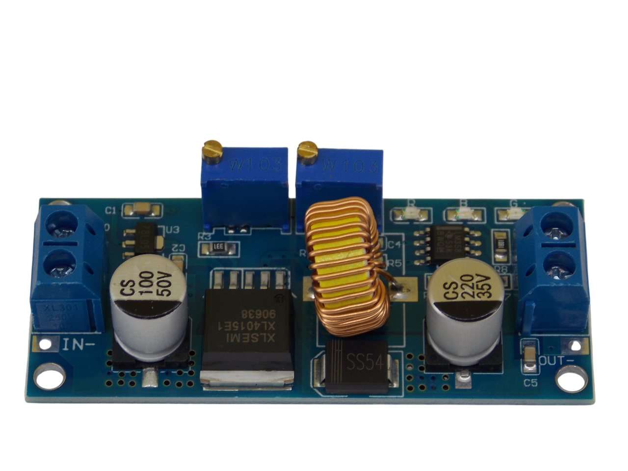 Преобразователь напряжения понижающий DC-DC  5А 