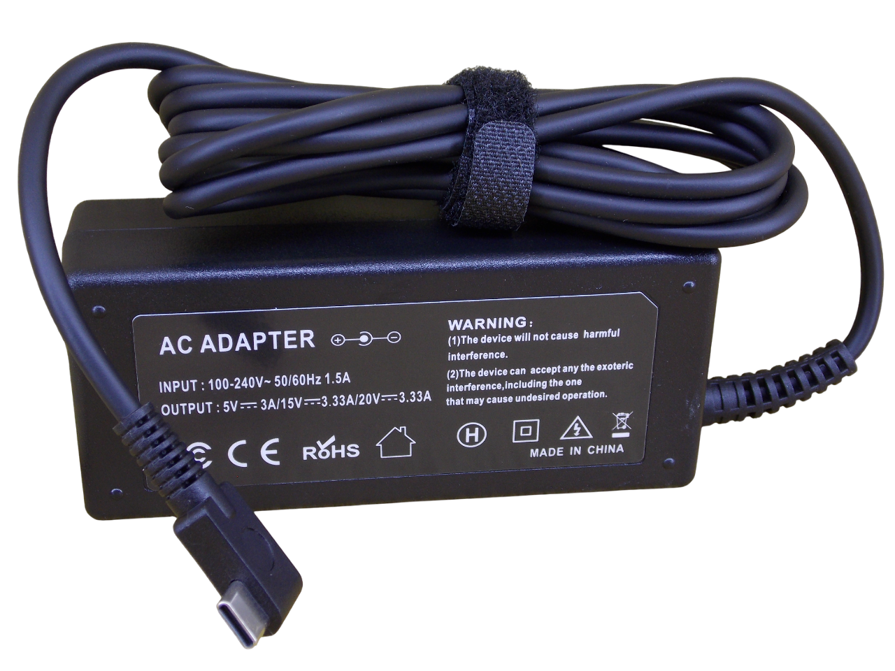 Блок питания для HP 20В - 3.33А - 65Вт разъем Type -C