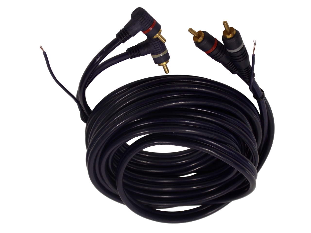 Автомобильный шнур 2 х RCA на 2 х RCA с  управляющим проводом