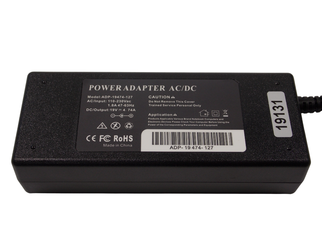 Блок питания 19В - 4.74А - 90Вт размер штекера 6.5*4.4 мм