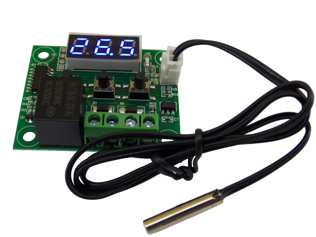 Терморегулятор 12В бескорпусной диапазон измерения температуры -50+110С 