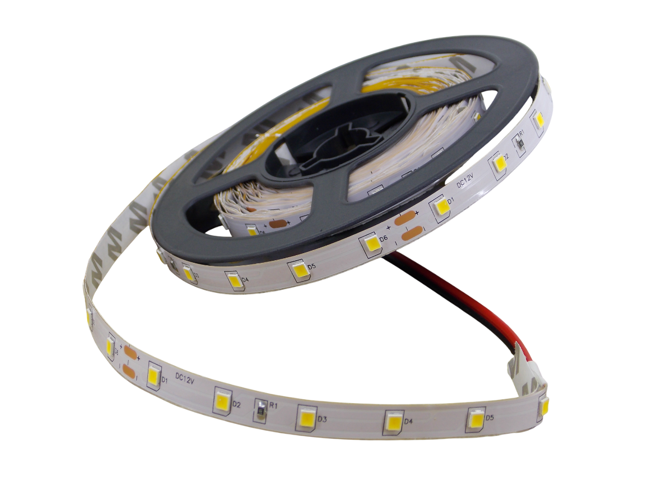 Светодиодная лента 12В -  60Led/м - 4.8 Вт/м белая 3000К