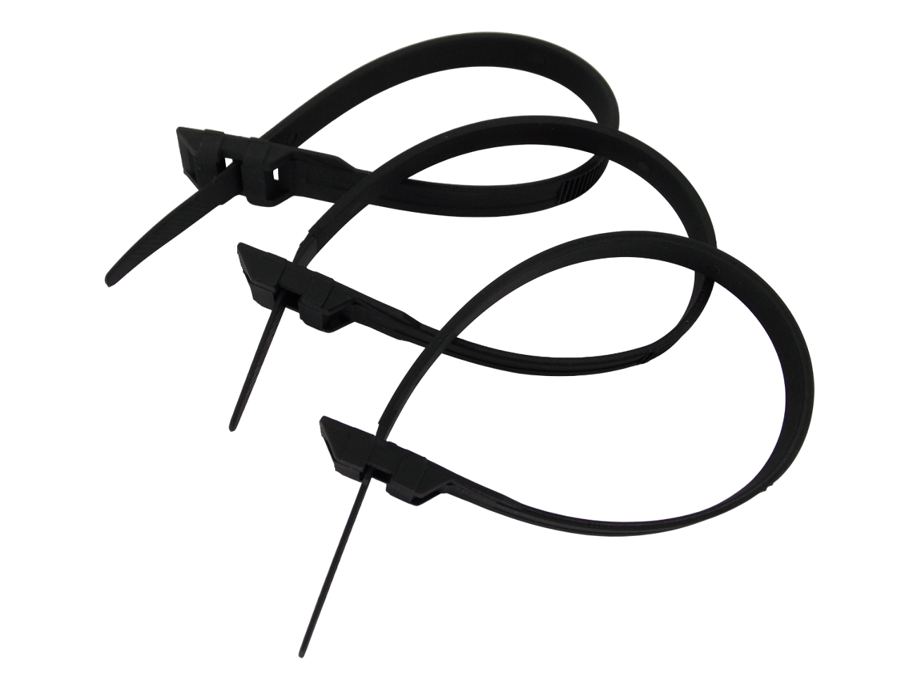 Кабельные стяжки нейлоновые 9х260мм двойной замок / 100 штук