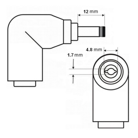 Блок питания для HP 18.5В - 3.5A - 65Вт размер штекера 4.8*1.7мм