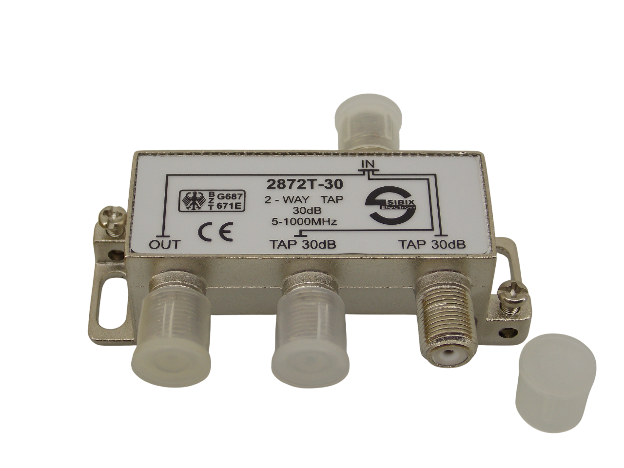 Телевизионный антенный сплиттер ТАР на 2 выхода под F- разъем 30 дБ