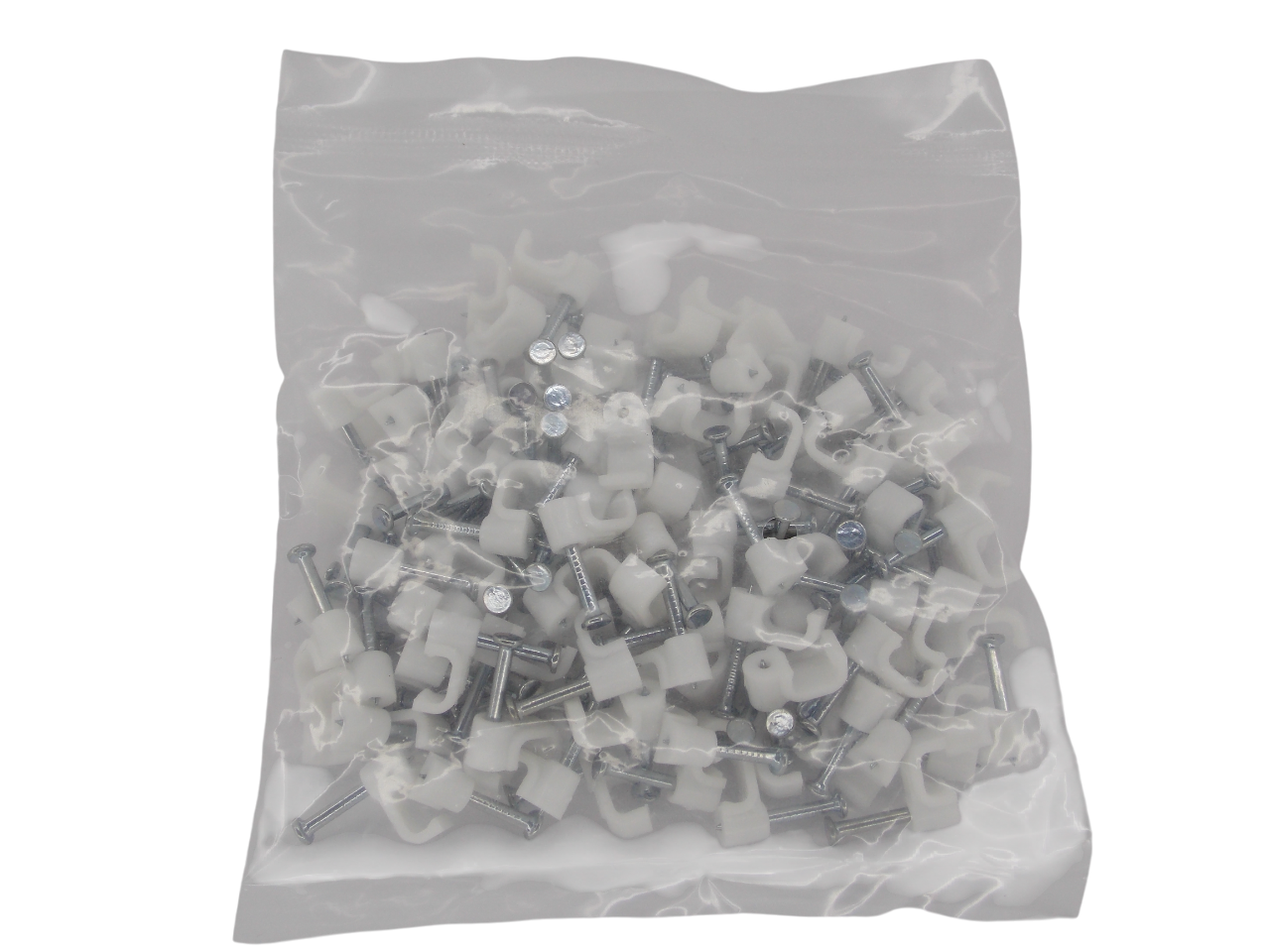 Крепёж для кабеля  плоский 5мм / 100 штук  