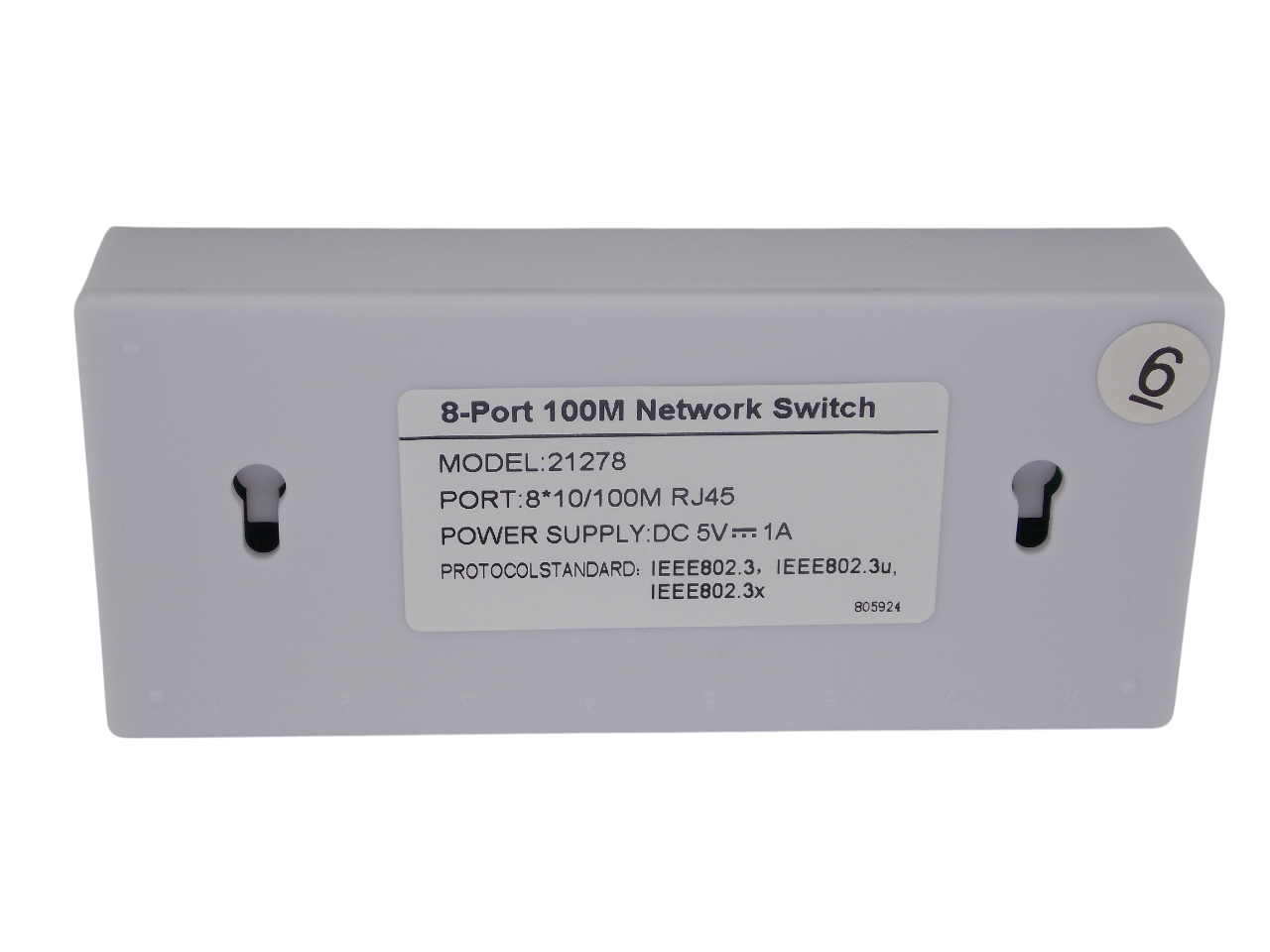 Коммутатор - свитч 8 портов  10/100Mб RJ45