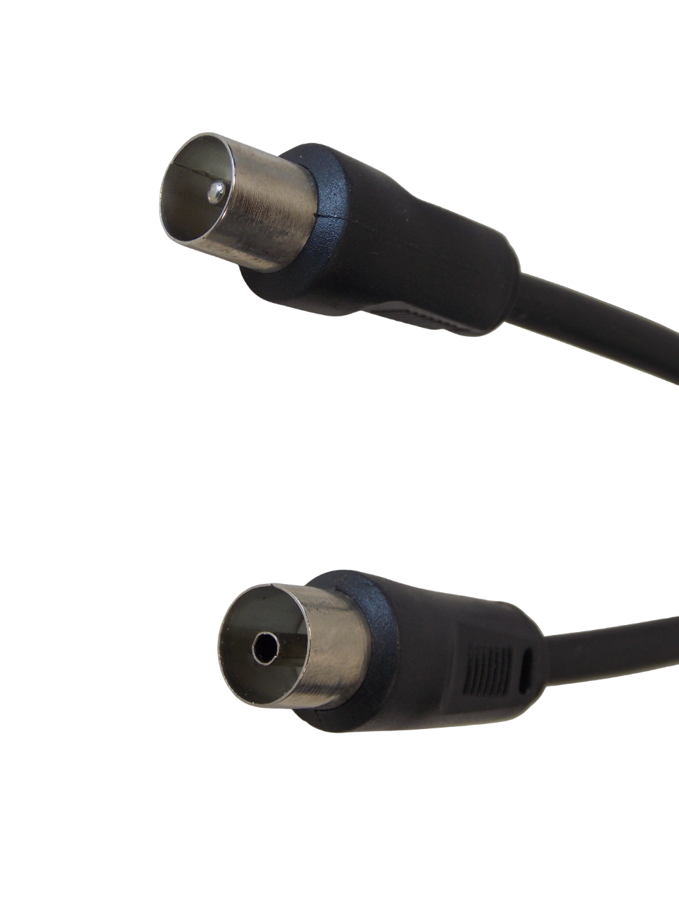 Шнур  TВ - разъем на  TВ - гнездо / 1метр  / черный