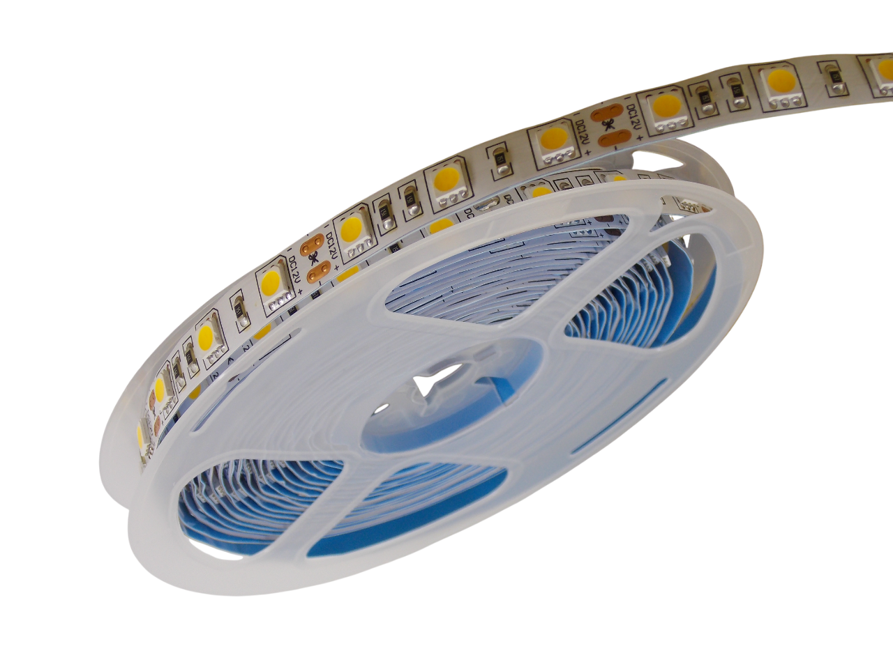 Светодиодная лента 12В - 60Led/м -  14.4 Вт/м белая 3000К