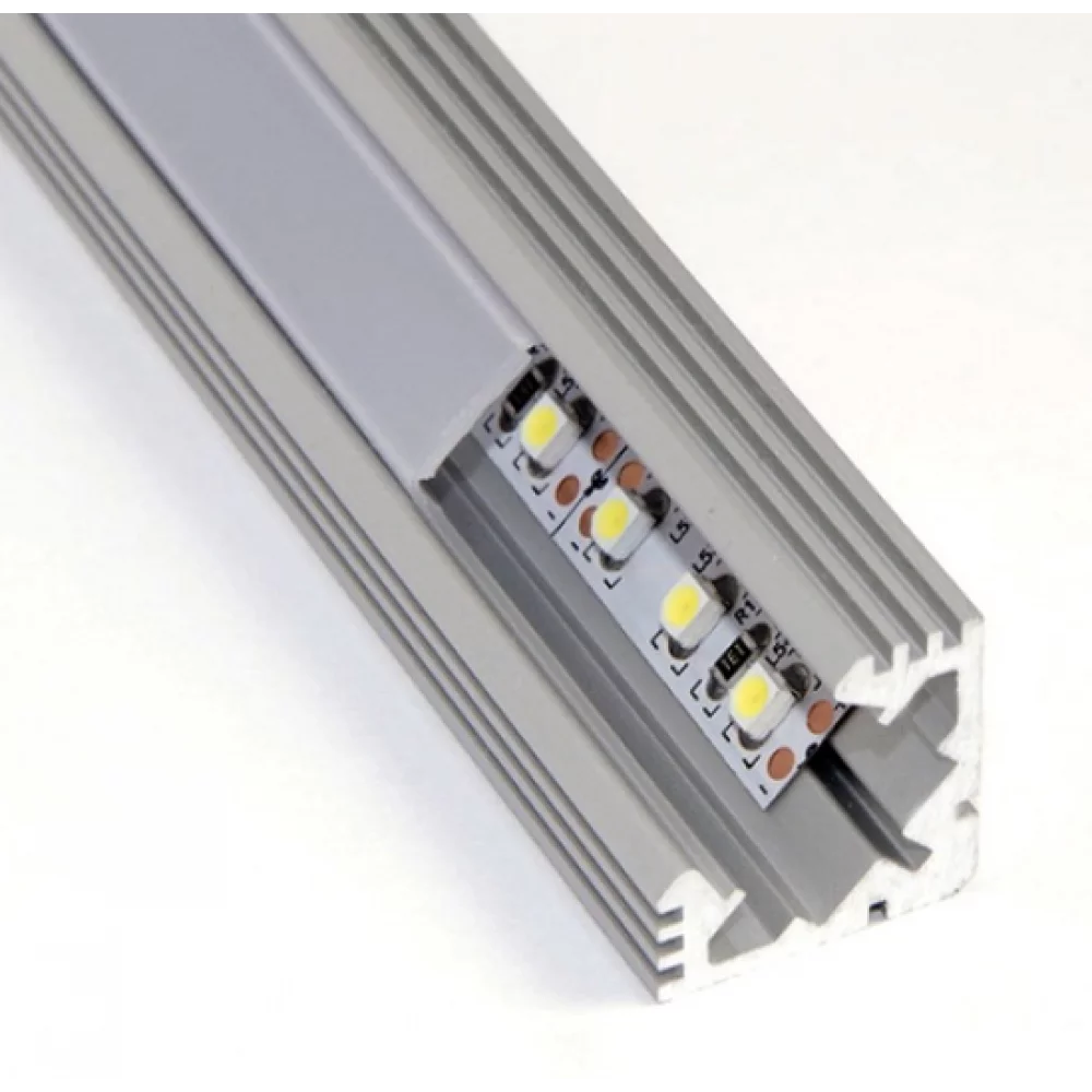 Алюминиевый профиль угловой 19*19 мм 1м