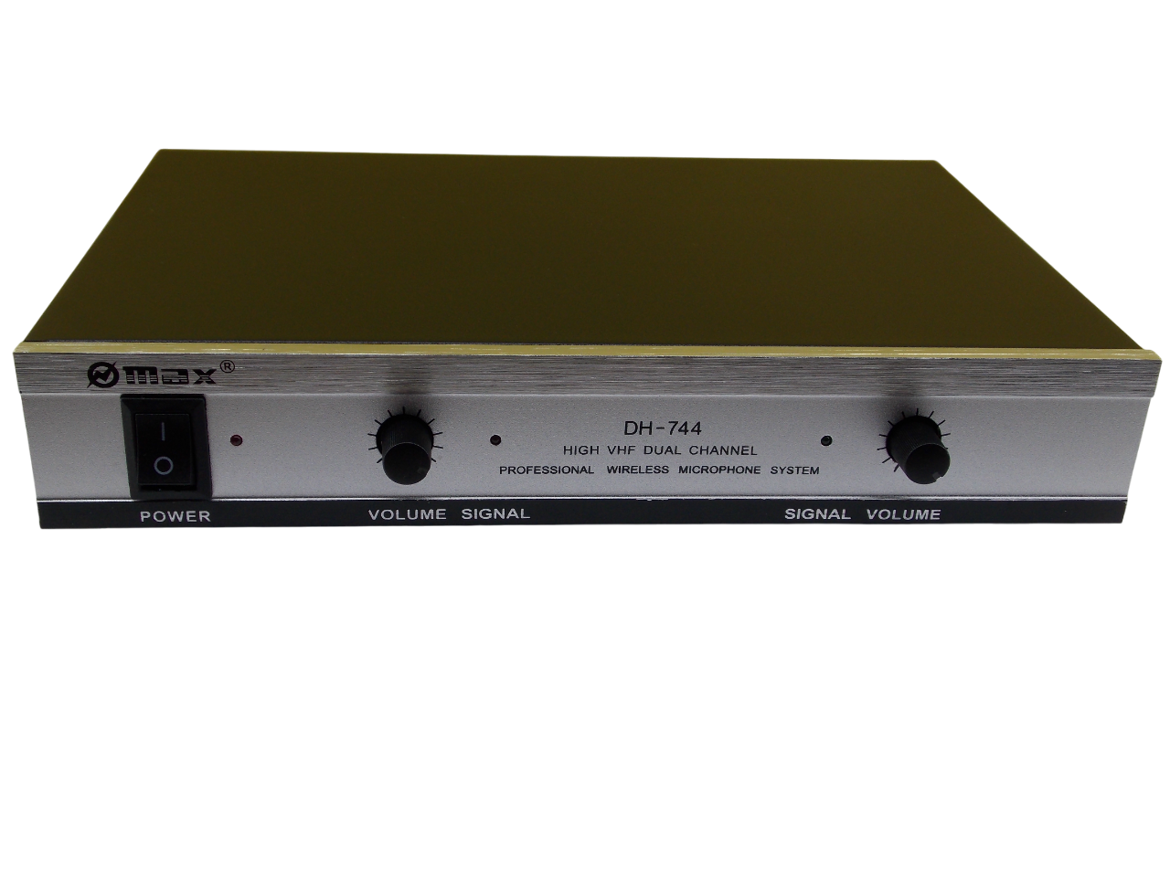 Беспроводная двухканальная микрофонная система  MAX DH-744