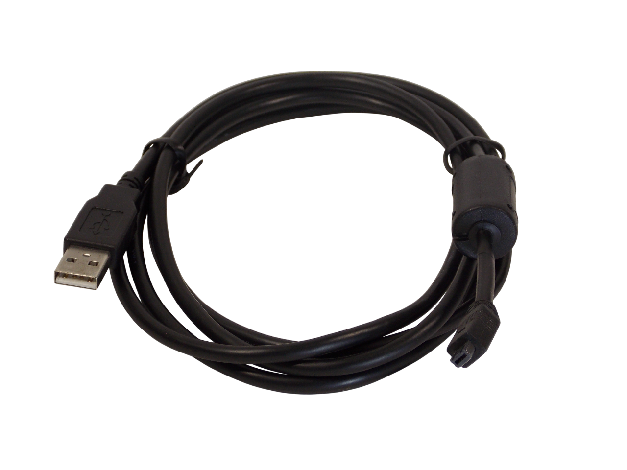 Шнур USB - А  на mini USB 4pin / 1.8 метра / черный / для цифровых камер