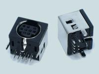 Гнездо MINI DIN 9p монтажное