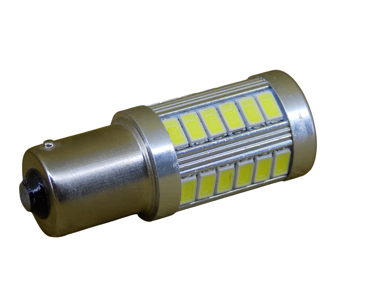 Светодиодная лампа  автомобильная с цоколем P21W/ 1156/ BA15S 33Led  6000K 