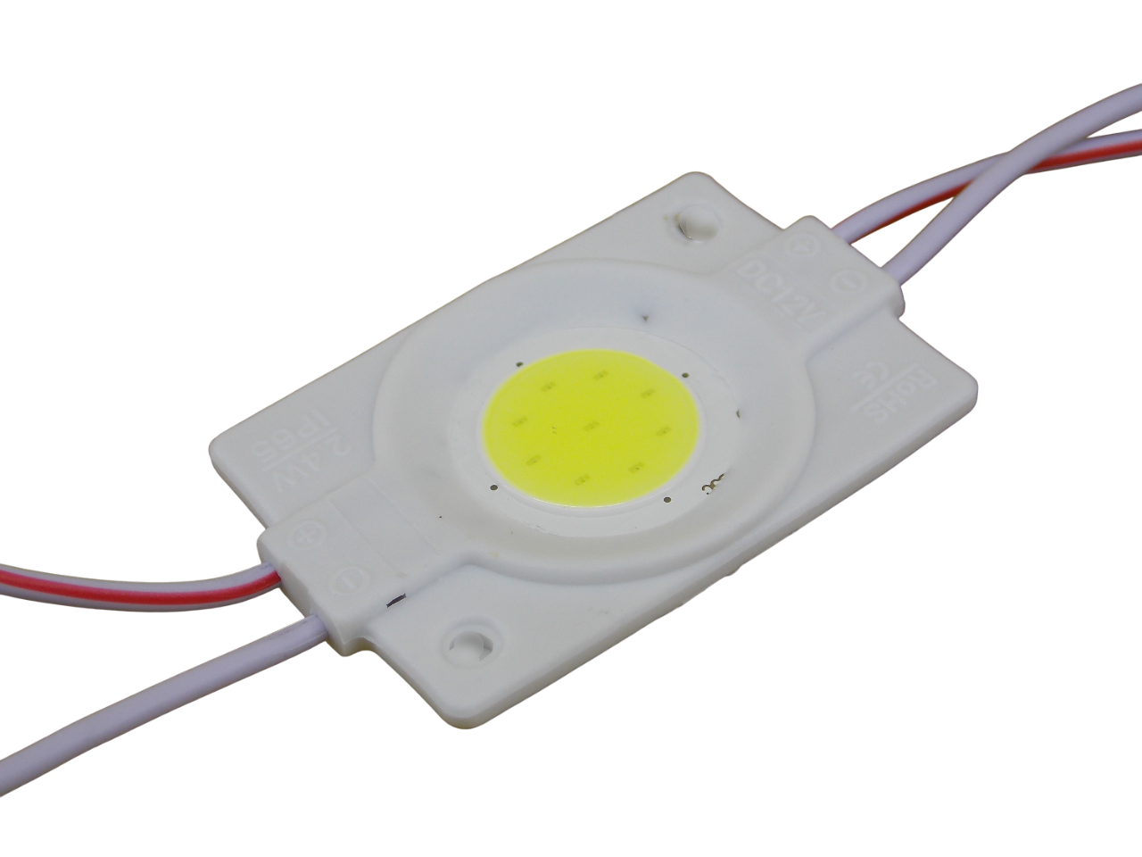 Светодиодный модуль 12В - 2.4Вт - 6000К  9Led