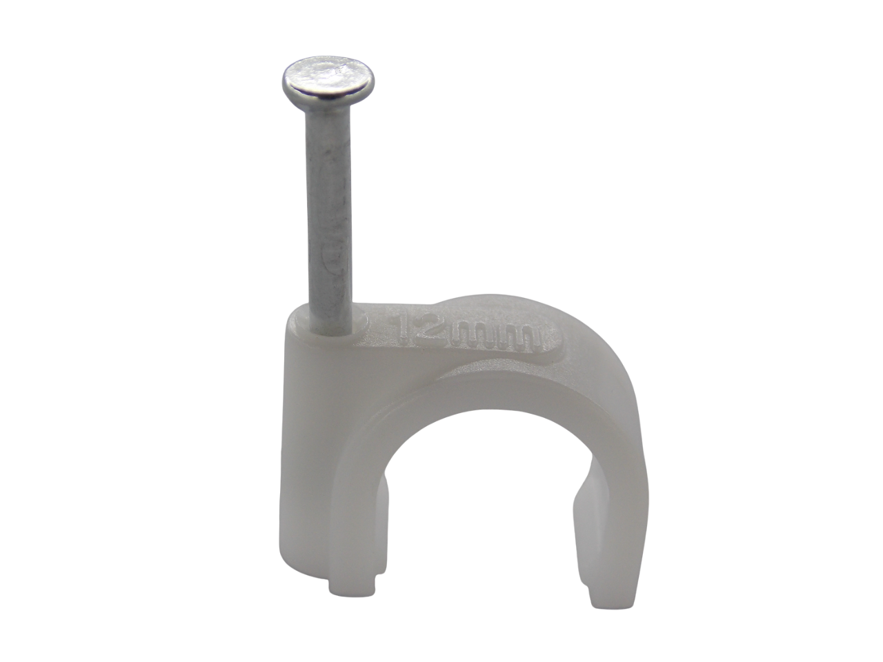 Крепёж для кабеля круглый 12мм / 100 штук