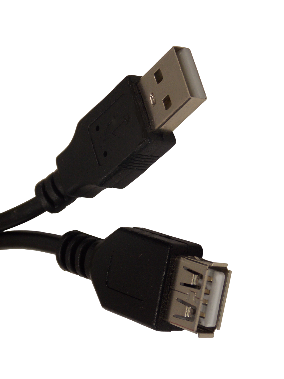 Шнур USB - A штекер на USB - A гнездо / 5 метров / черный