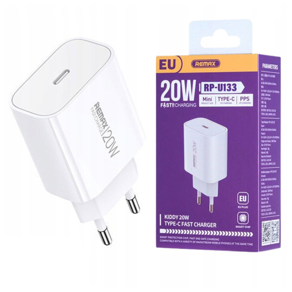 Зарядное устройство Remax  RP- U133 KIDDY 20W  Fast Charging