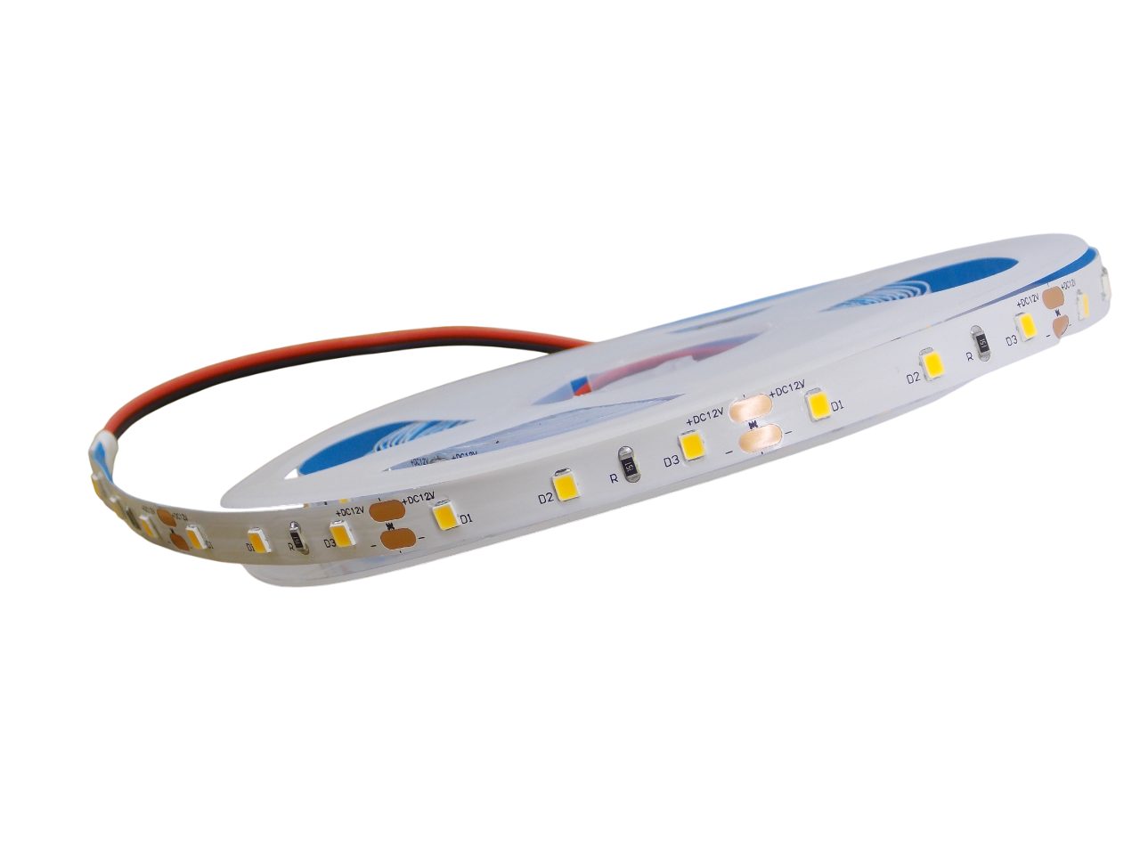 Светодиодная лента 12В - 60Led/м - 4.8 Вт/м белая 3000К