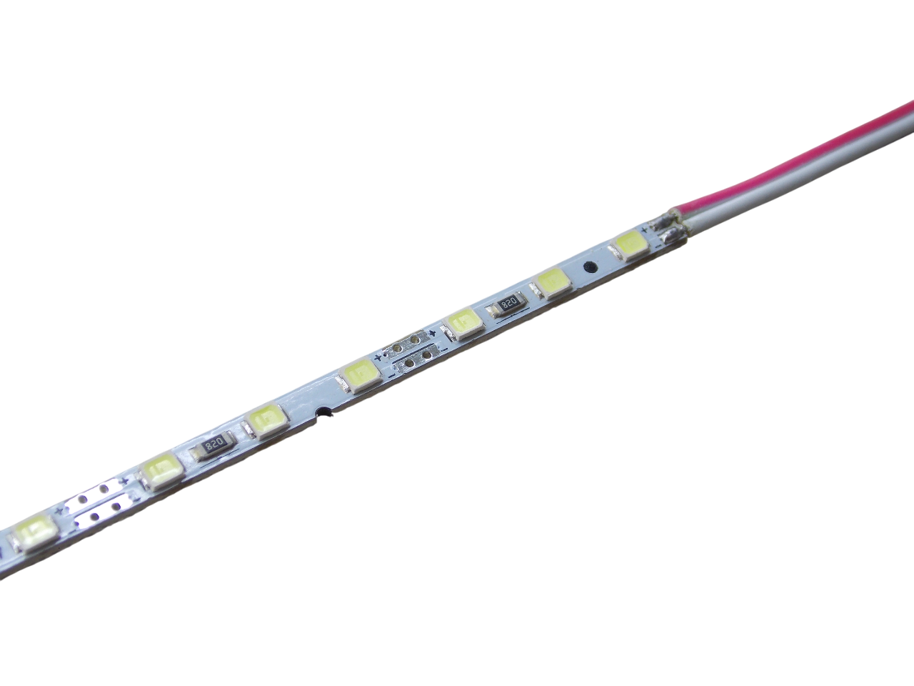 Светодиодная  линейка 12В - 90Led/м - 14Вт белая 6000К