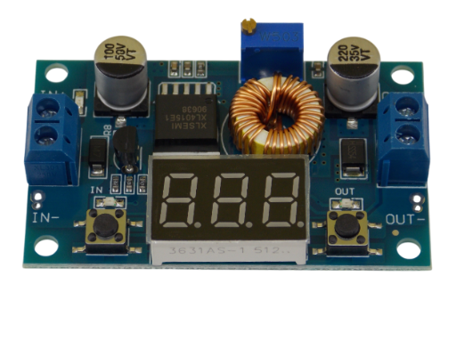Преобразователь напряжения понижающий DC - DC 5А с цифровым экраном
