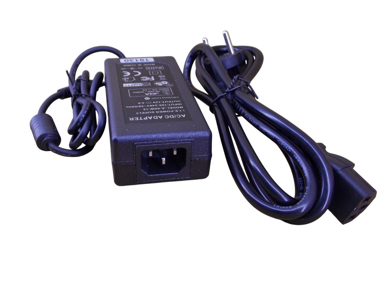 Блок питания 12В - 5A - 75Вт размер штекера 5.5*2.5мм