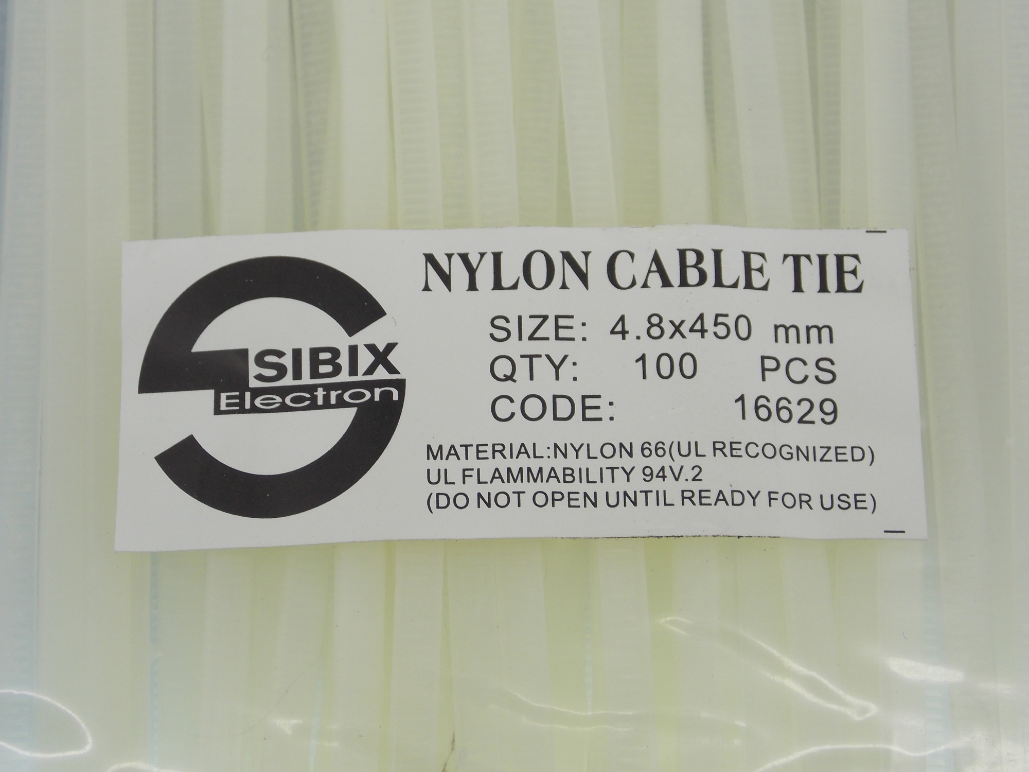  Кабельные стяжки нейлоновые  4.8х450мм / 100 штук